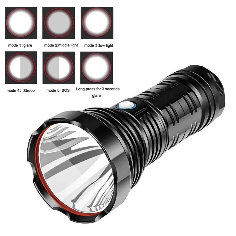 Super Bright High  Beam Rechargeable Long Range Torch