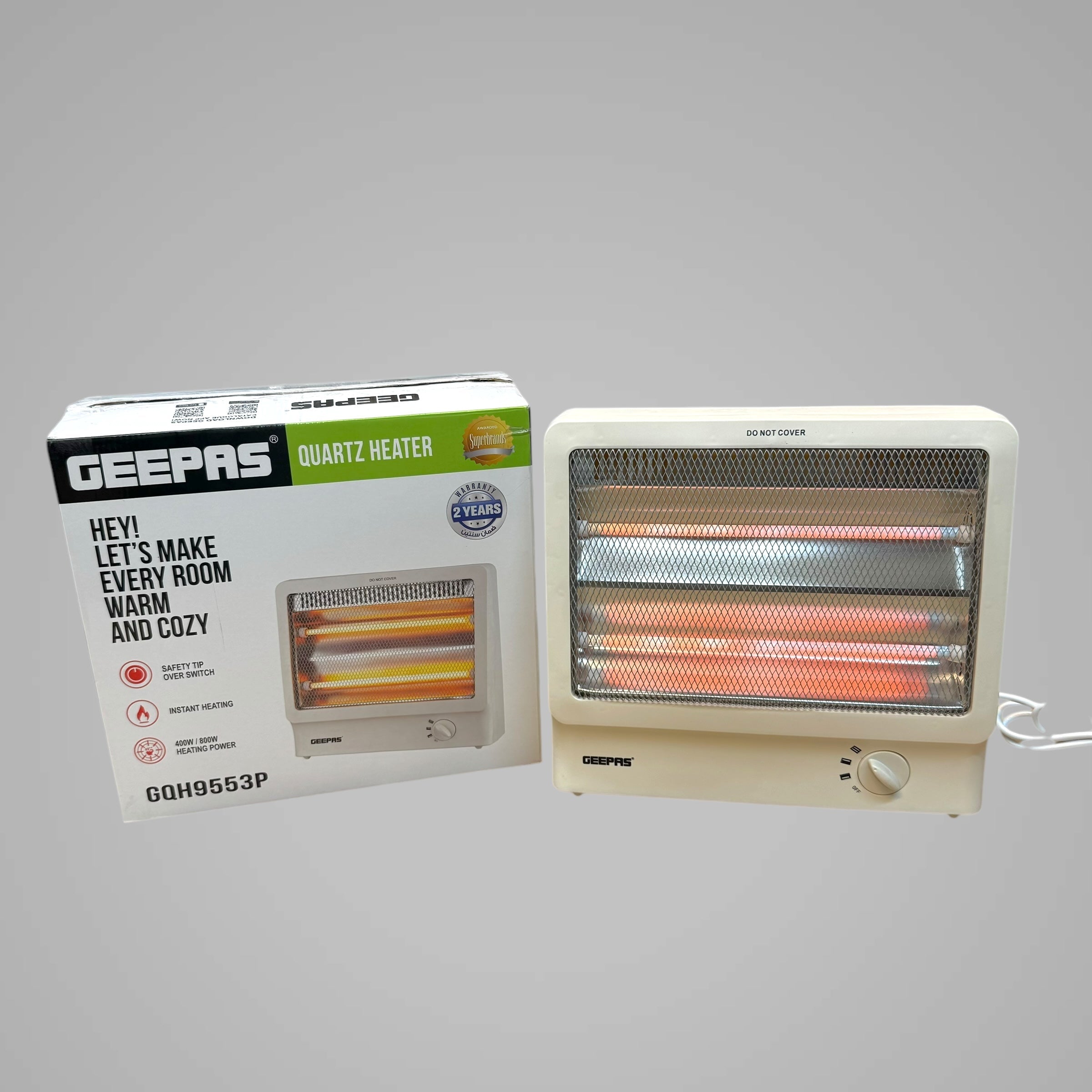 Geepas Quartz Heater GQH9553P