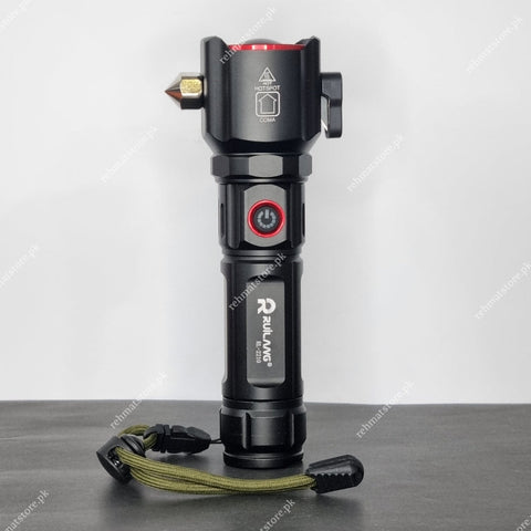 Heavy Duty Metal Zoom Torch Light / Flashlight | Type-C in + Powerbank | RuiLang RL-2210