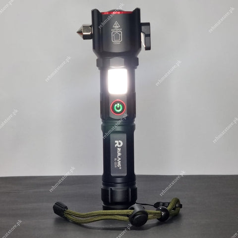 Heavy Duty Metal Zoom Torch Light / Flashlight | Type-C in + Powerbank | RuiLang RL-2210