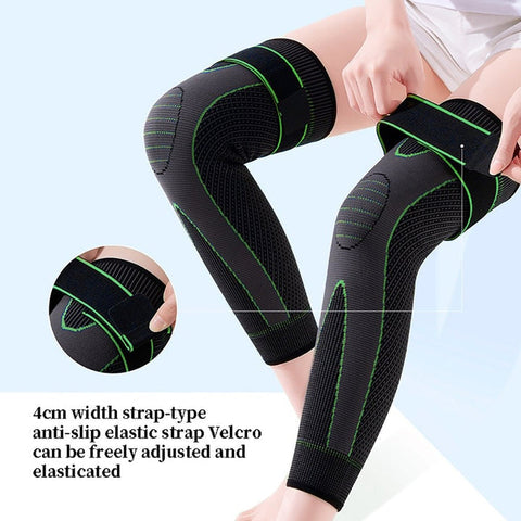 Compression Knee Support Pads With Elastic Anti Slip Straps (Free Delivery 🚚)